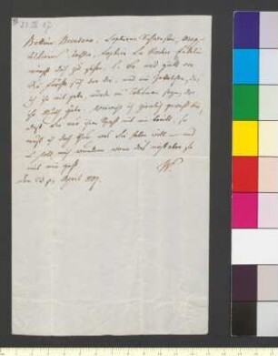 Brief von Wieland, Christoph Martin an Goethe, Johann Wolfgang von