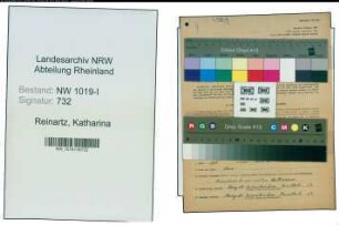 Entnazifizierung Katharina Reinartz , geb. 28.11.1898 ()