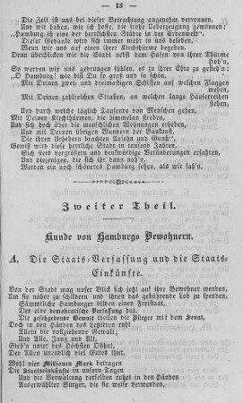 A. Die Staats-Verfassung und die Staats-Einkünfte.