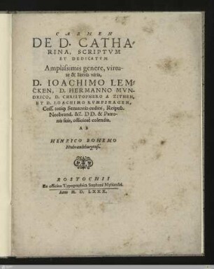 Carmen De D. Catharina