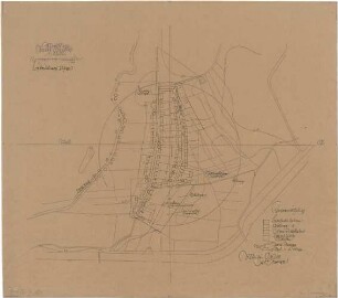 Gsaenger, Gustav; Moosburg - Oberes Gereuth (Bayern); Siedlung - Bebauung (Lageplan)