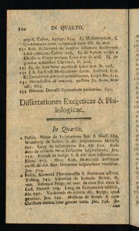 100-226, Dissertationes Exegeticae & Philologicae