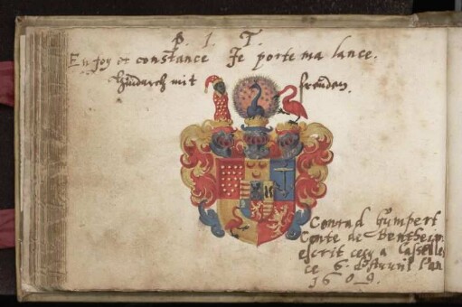 Bentheim, Conrad Gumpert von (mit Wappen Bentheim)