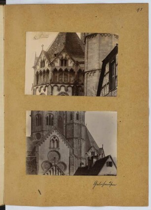 Marienkirche, Gelnhausen: Details (aus: Skizzen- und Fotoalbum 8)