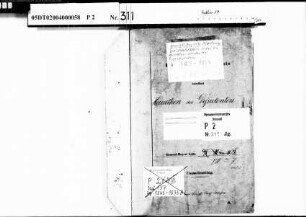 Belegakte zu dem Zivilstandsregister der Dissidenten der Stadt Warburg (H 1863-1873)