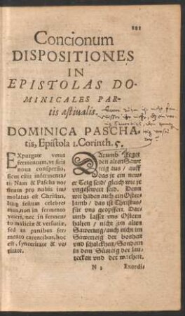 Dominica Paschatis ...