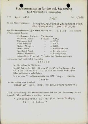Stepper, Friedrich