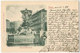 Stettin. Monumentalbrunnen.