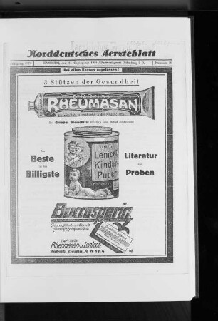 Nr. 29 1924 : Jahrgang 1924 Hamburg, den 14.September 1924 Nummer 29