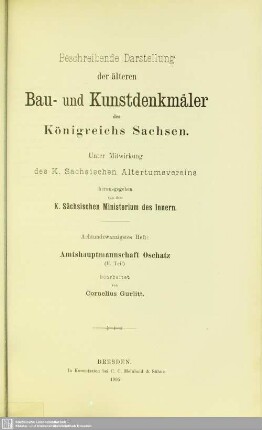 28: Amtshauptmannschaft Oschatz (II. Teil)