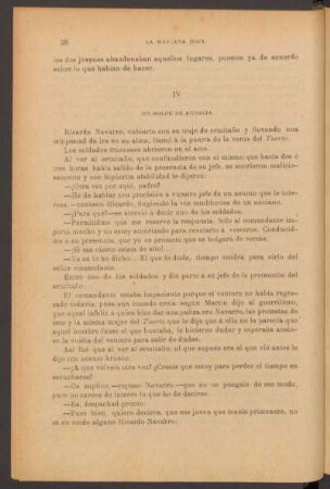 [V] - Un golpe de audacia