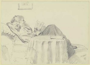 Luise Scholderer lesend