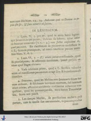 In Leviticum.