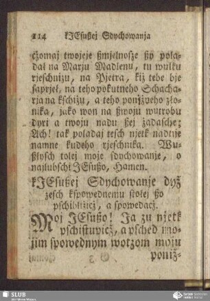 kJesußej Sdychowanje dyž zesch kspowednemu stołej ßo pschibliżicż, a spowedacż