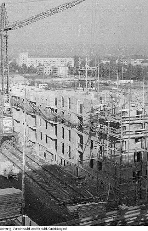 Dresden, Striesen. Bau, Oktober 1956 - Dezember 1957