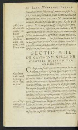 Sectio XIII.