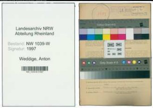 Entnazifizierung Anton Weddige , geb. 24.08.1892 (Landwirt)