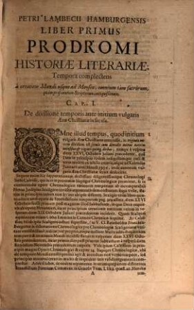 Prodromus historiae literariae