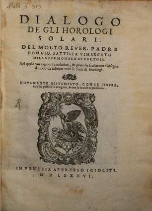 Dialogo de gli horologi solari