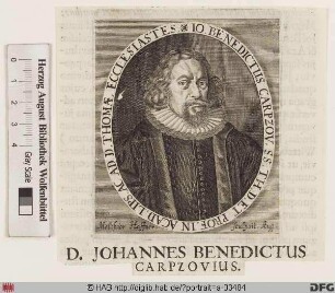 Bildnis Johann Benedict Carpzov d. Ä.