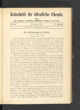 Heft III. 15. Februar 1903.