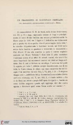 3: Un frammento di sarcofago cristiano del magazzino archeologico comunale a Roma