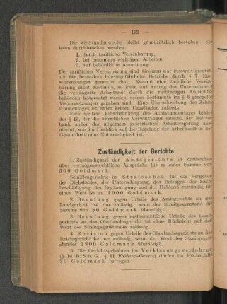 Zuständigkeit der Gerichte
