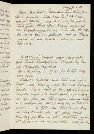 21r-23r 25.V.-27.V.1884 Cairo - Port Said - Jaffa