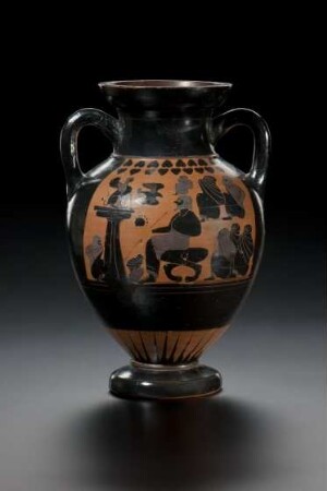 Bauchamphora mit Oidipus und der Sphinx