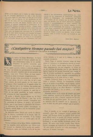¿Cualquiera tiempo pasado fué mejor? : (Apostillas a las coplas de Manrique)