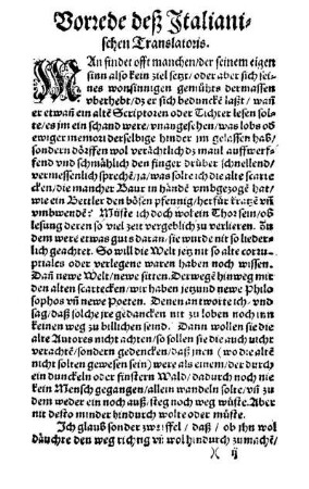 Vorrede deß Italianischen Translatoris.