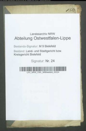 Mundt, Georg, Sattlermeister und Bürger, Bielefeld. Möllenstedt, Catharine Louise, Bielefeld
