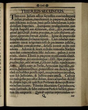 Tiberius Secundus. - Ludovicus IV.