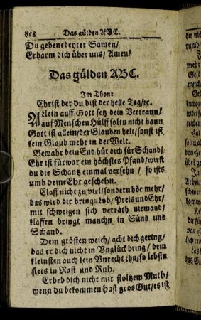 Das gülden ABC.