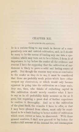 Chapter XII. Cardamom-planting