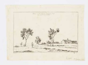Landschaft mit Bauernhof