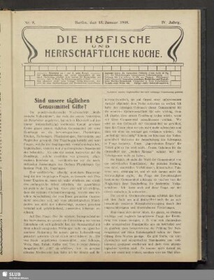 Nr. 8, 15. Januar 1908