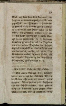 Die höhere Liebe im Affenkasten
