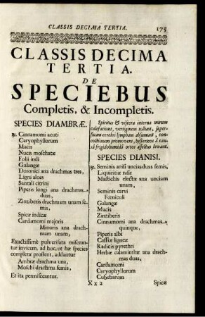 Classis decima tertia - Classis decima sexta.