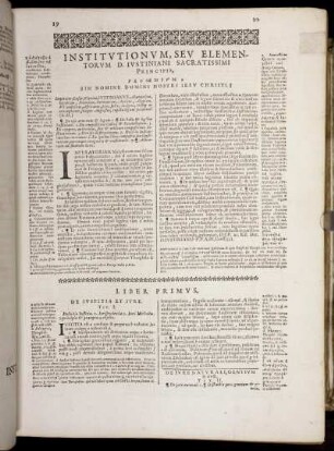 Institutionum, Seu Elementorum D. Iustiniani Sacratissimi Principis.