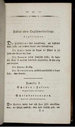 Familie I. Schecken - Falter