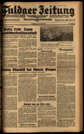 Ausgabe vom Dienstag, den 29. April 1941.