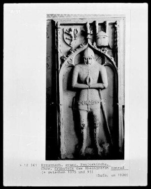 Grabstein des Rheingrafen Konrad (gestorben 1375/1395)