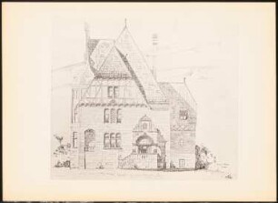 Landhaus: Ansicht (aus: Drucke von Seminararbeiten der Königlich Technischen Hochschule Berlin, Bd. II)