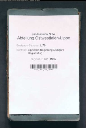 Grenze zwischen dem Amt Varenholz und der Grafschaft Schaumburg, Band 5