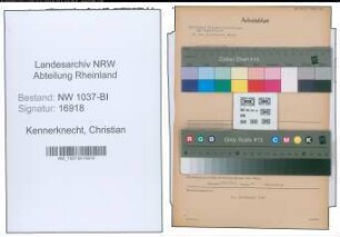 Entnazifizierung Christian Kennerknecht , geb. 14.08.1899 (Kriminalsekretaer)