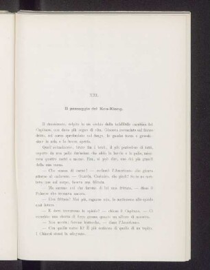 XXI. Il passaggio del Kou-Kiang.