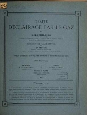 Traité d'éclairage par le gaz de houille, [2]. Atlas : contenant 77 tables lithographiées