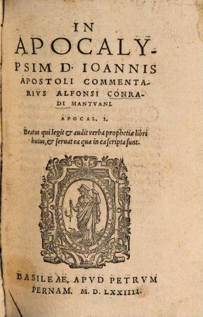 In Apocalypsim D. Ioannis Apostoli Commentarius Alfonsi Conradi Mantuani