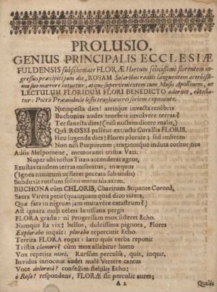 Prolusio.